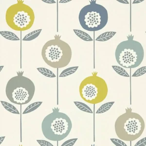 black-grey contemporary wallpaper from scion