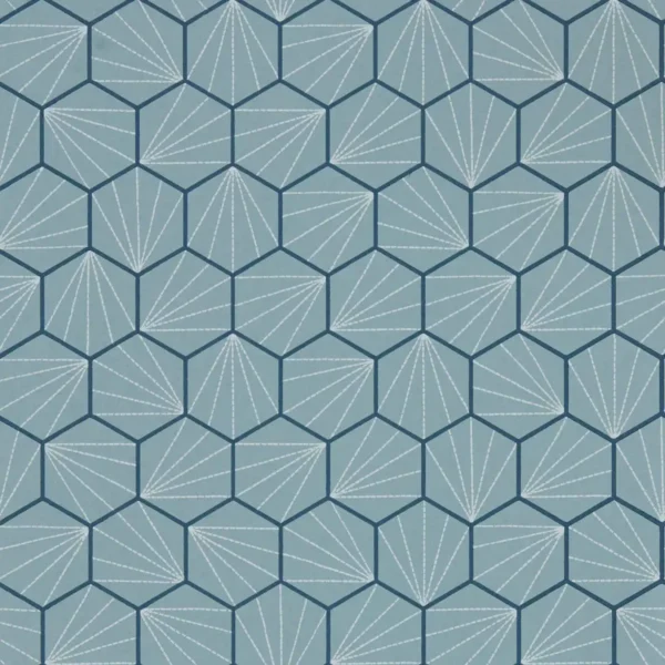 Aikyo Wallpaper - Coast by blue geometric wallpaper from scion