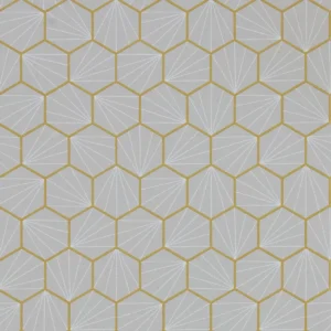 black-grey geometric wallpaper from scion