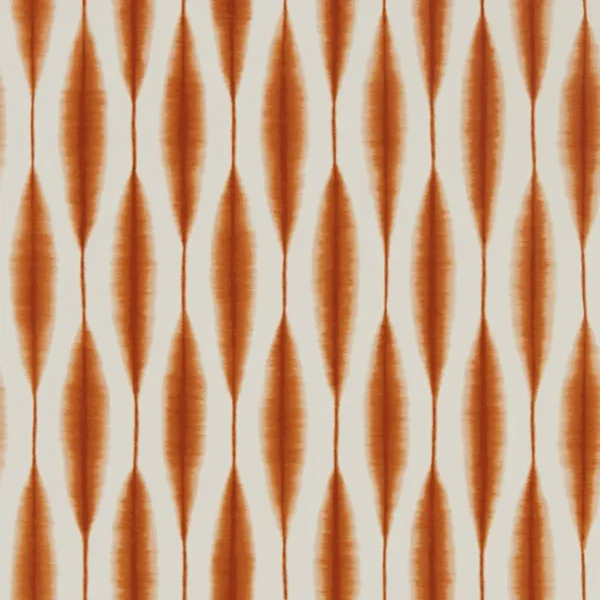 Kasuri Wallpaper - Chilli by orange geometric wallpaper from scion