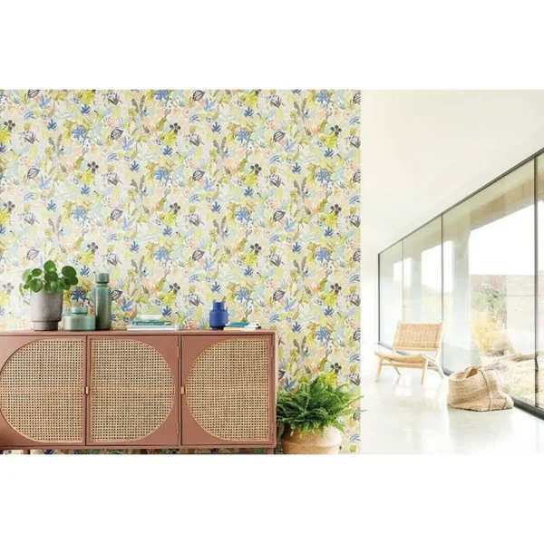 Lionel Wallpaper - Denim from