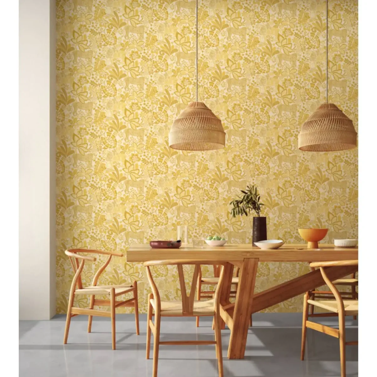Rumble In The Jungle Wallpaper - Midnight / Mint Leaf by Rumble In The Jungle Wallpaper - Midnight / Mint Leaf from