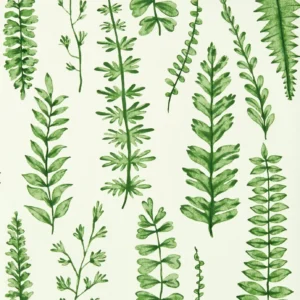 green botanical wallpaper from scion