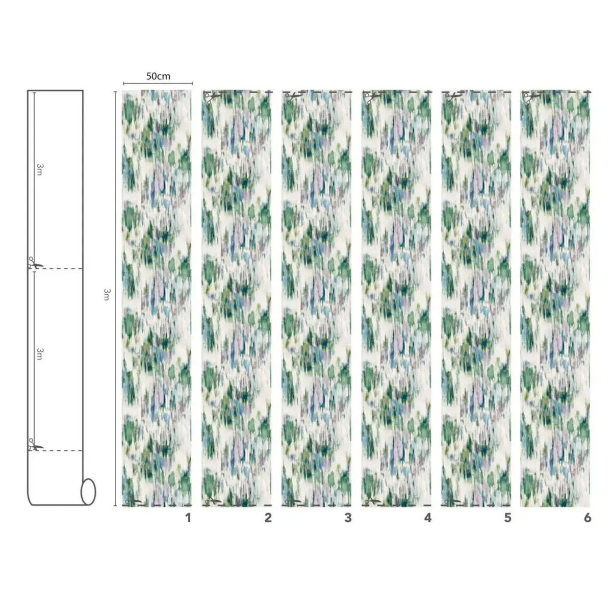 Alora Wall Mural - Sapphire from