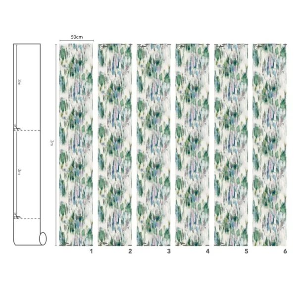 Alora Wall Mural - Emerald by Alora Wall Mural - Emerald from