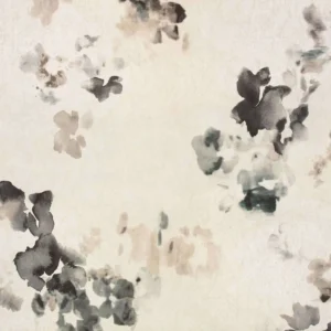 black-grey botanical wallpaper from villa nova
