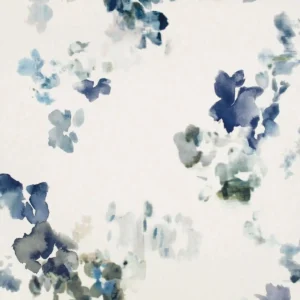 blue botanical wallpaper from villa nova