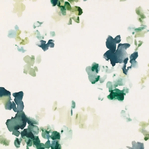 green botanical wallpaper from villa nova