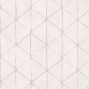 white geometric wallpaper from villa nova