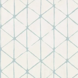 blue geometric wallpaper from villa nova