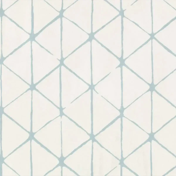 blue geometric wallpaper from villa nova