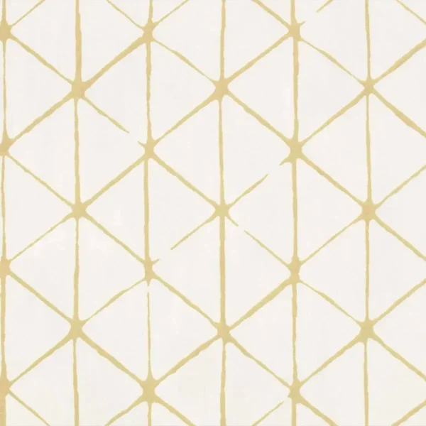 yellow geometric wallpaper from villa nova