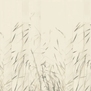 black-grey botanical wallpaper from villa nova