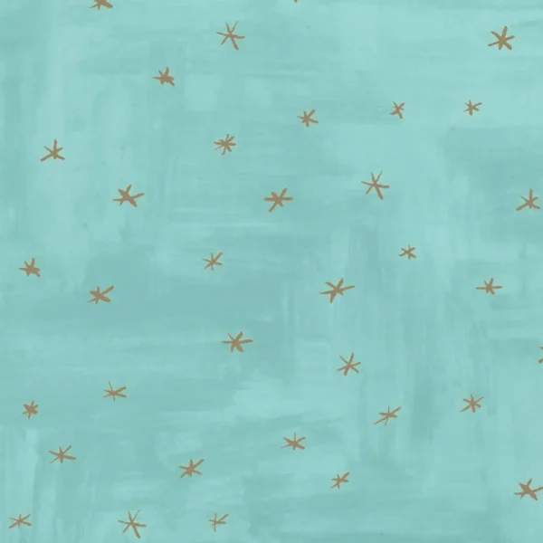 Twinkle Twinkle Wallpaper - Turquoise by blue children's wallpaper from villa nova