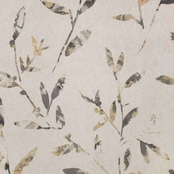 Hana Trail Wallcovering - Lustre by neutral botanical wallpaper from villa nova