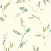 green botanical wallpaper from villa nova