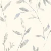 black-grey botanical wallpaper from villa nova