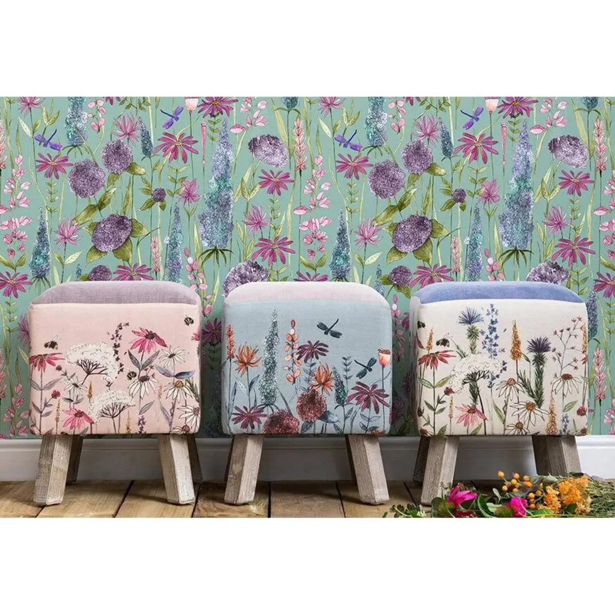 Florabunda Wallpaper - Verde by Florabunda Wallpaper - Verde from