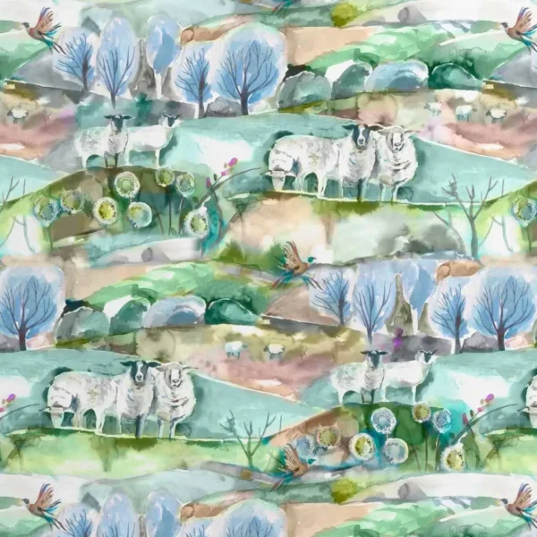 Buttermere Wallpaper - Sage by Buttermere Wallpaper - Sage from