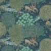 blue animal wallpaper from william morris & co