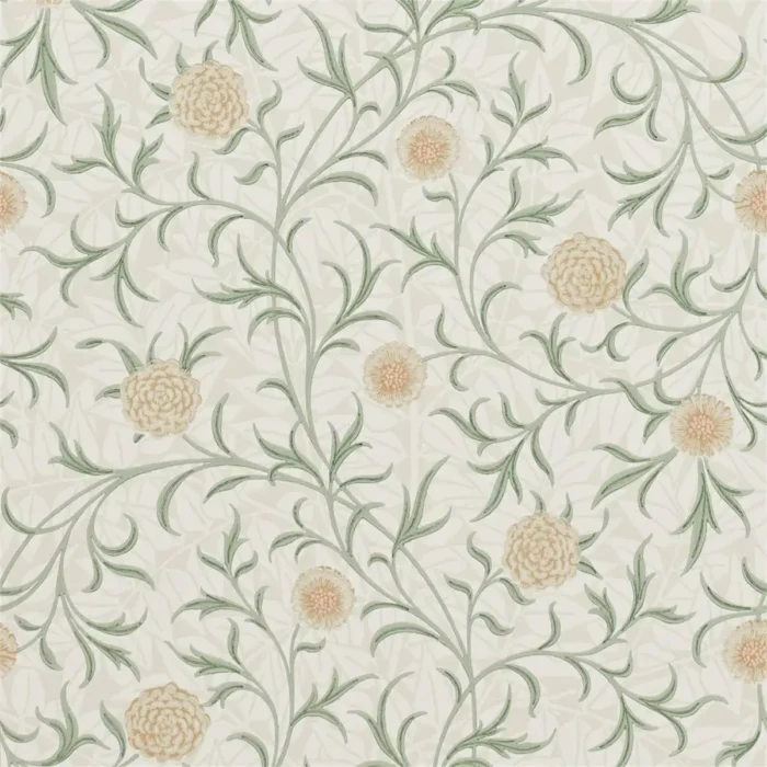 Scroll Wallpaper - Thyme / Pear swatch