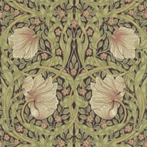 green botanical wallpaper from william morris & co
