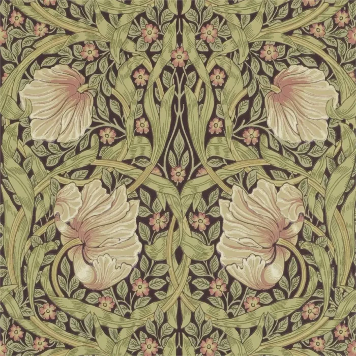 Pimpernel Wallpaper - Bullrush / Russet swatch