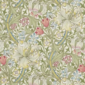 green botanical wallpaper from william morris & co