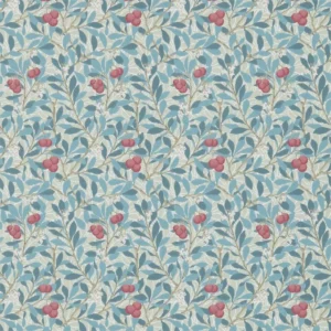 blue botanical wallpaper from william morris & co