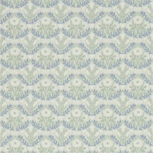 blue botanical wallpaper from william morris & co