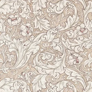 neutral botanical wallpaper from william morris & co