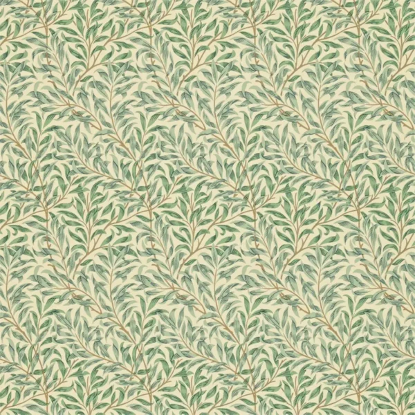 green botanical wallpaper from william morris & co