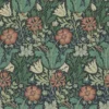 blue botanical wallpaper from william morris & co