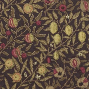 black-grey traditional wallpaper from william morris & co