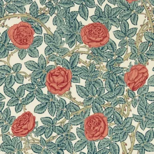 blue botanical wallpaper from william morris & co