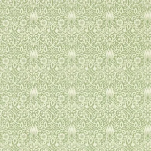 green botanical wallpaper from william morris & co