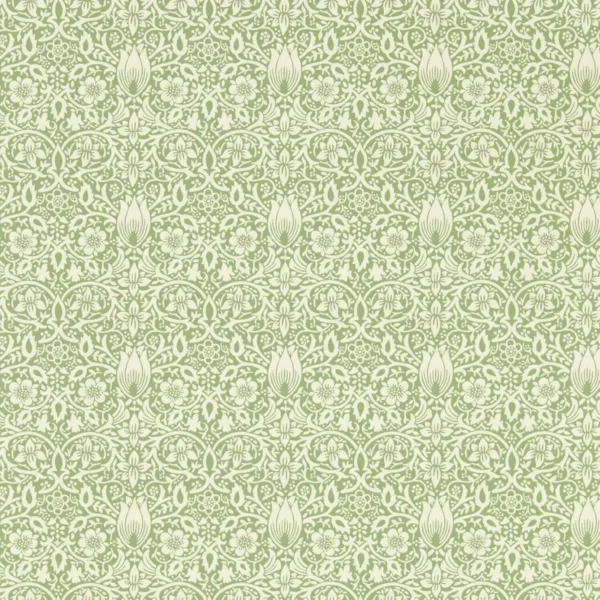 green botanical wallpaper from william morris & co