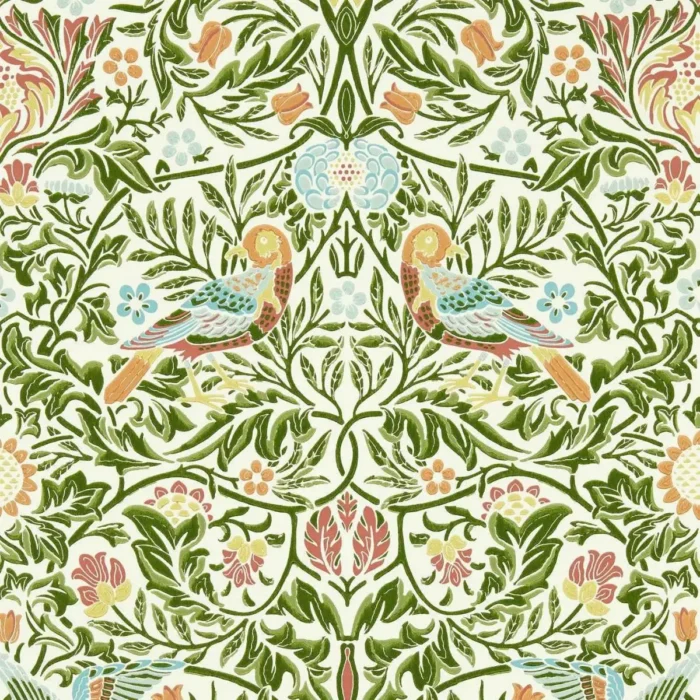 Bird Wallpaper - Boughs Green swatch