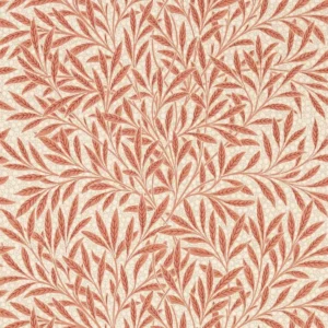 orange botanical wallpaper from william morris & co