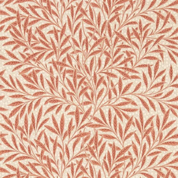 orange botanical wallpaper from william morris & co