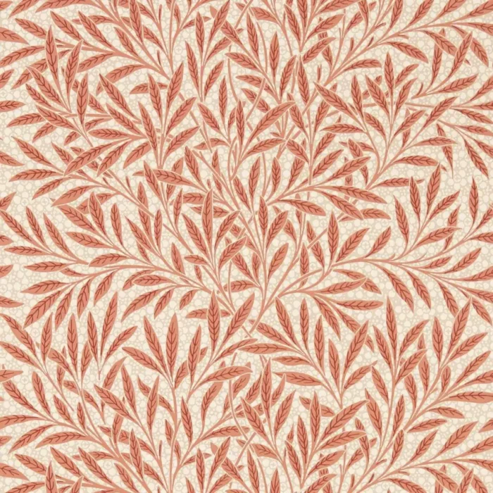 Emerys Willow Wallpaper - Chrysanthemum Pink swatch