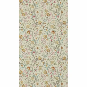 multicolour botanical wallpaper from william morris & co