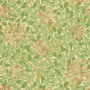 green botanical wallpaper from william morris & co