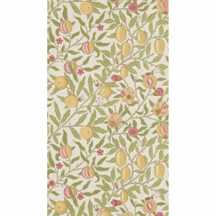 Fruit Wallpaper - Limestone / Artichoke swatch