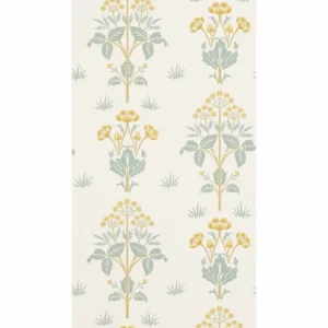 black-grey botanical wallpaper from william morris & co