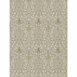 neutral botanical wallpaper from william morris & co