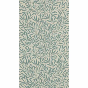 blue botanical wallpaper from william morris & co