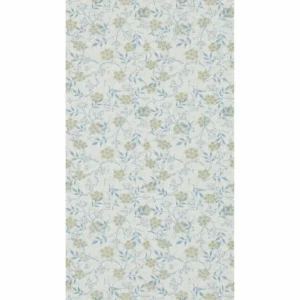 blue botanical wallpaper from william morris & co