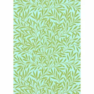 green botanical wallpaper from william morris & co