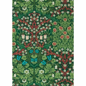 green botanical wallpaper from william morris & co